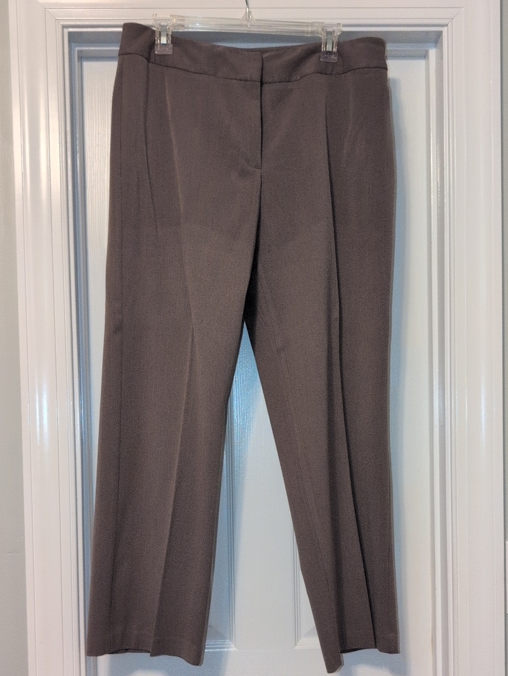 Kim Rogers Taupe Straight Leg Dress Pants